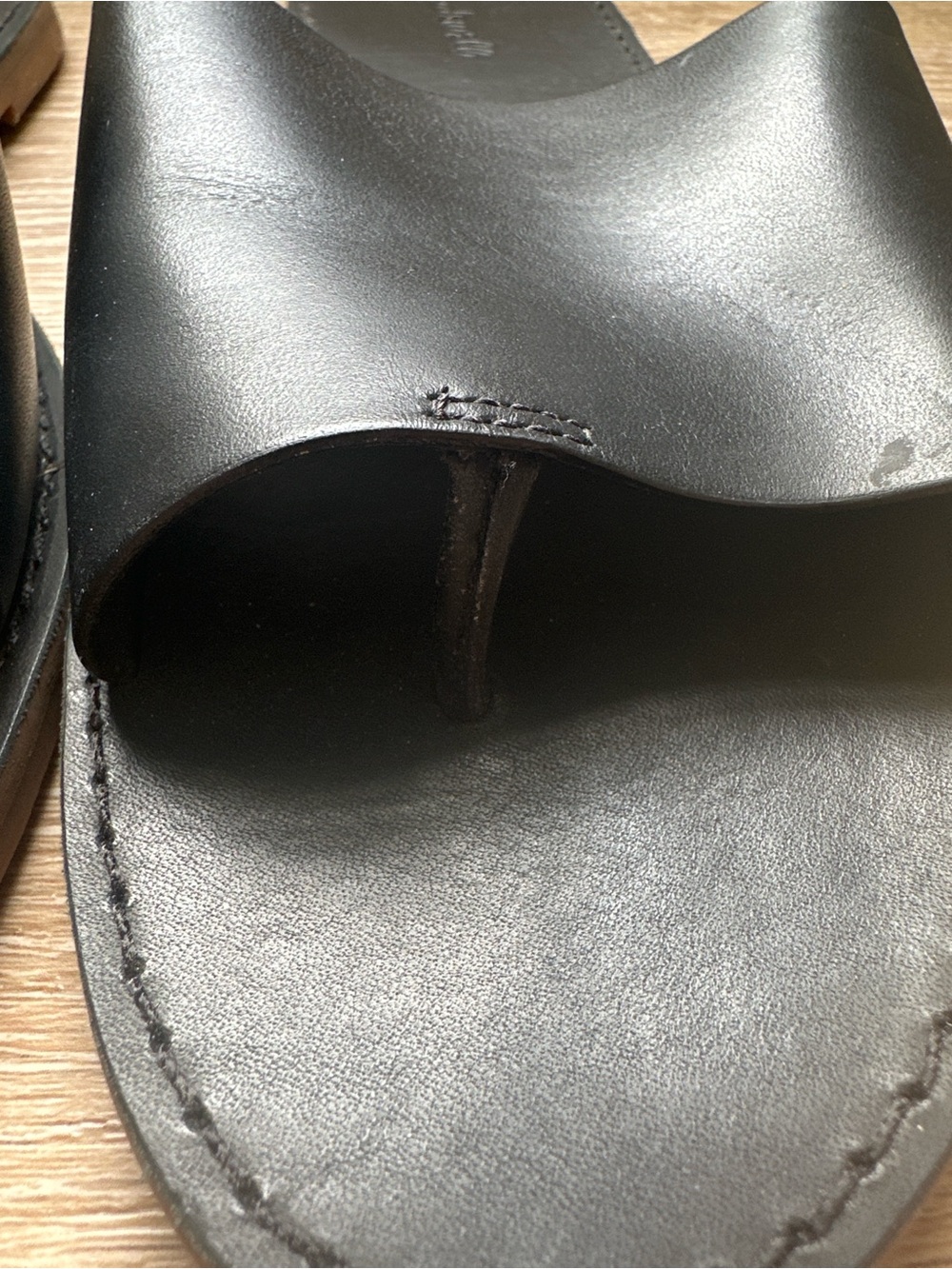 Madewell Leather The Boardwalk Post Slide Sandal - Picture 4 of 7